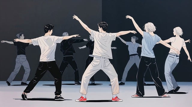 Free party dance silhouettes illustration