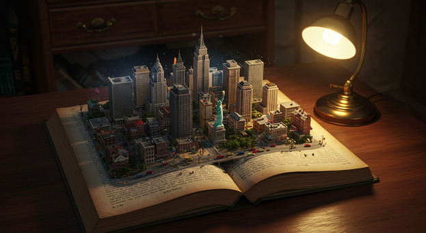 Free Cityscape Miniature illustration and picture