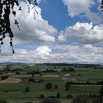Hill, Natur, Schweiz, Landskab, Skyer