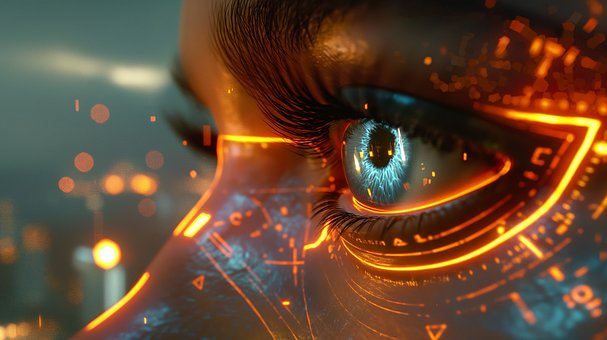 Cyberpunk, Neon, Hud, Schnittstelle
