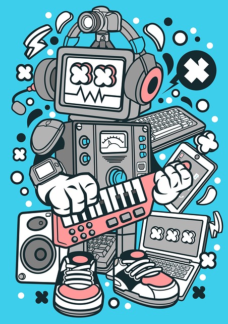Robot Maskin, T-Skjorte Design