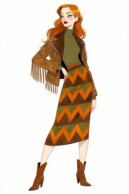 Modeillustration, Elegante Frau