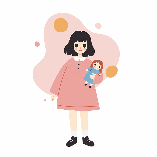 Free innocent playful sweet illustration