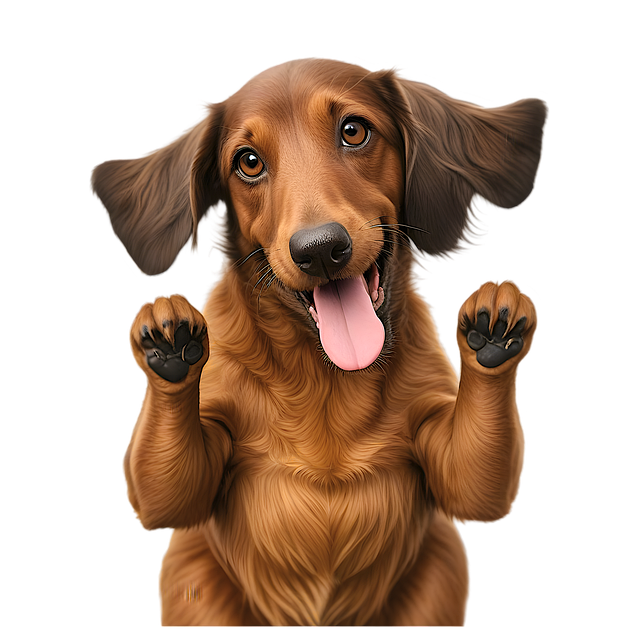 Free dog domestic animal pose illustration