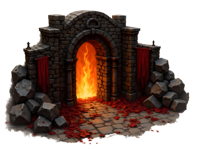 Free hellgate fire fantasy illustration