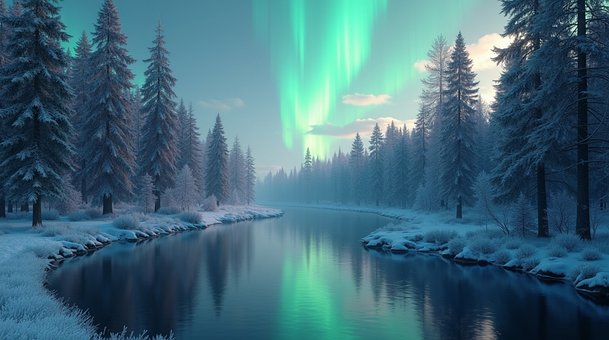 Aurora, Naturaleza, Noche, Paisaje