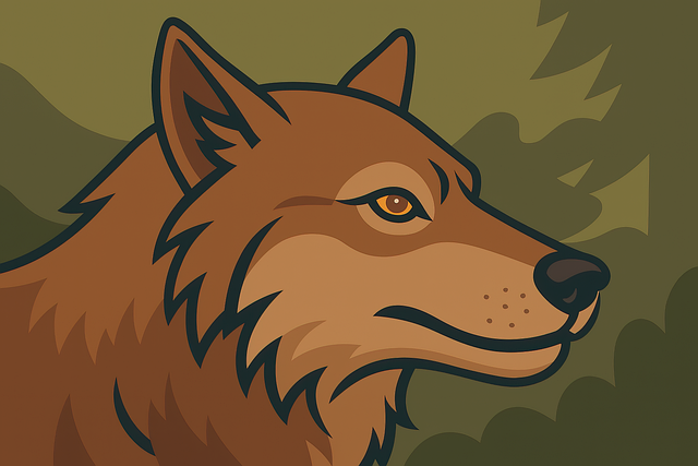 Free wolf nature animal illustration