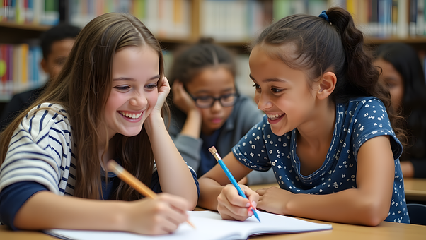 Free Girls Students illustration and picture