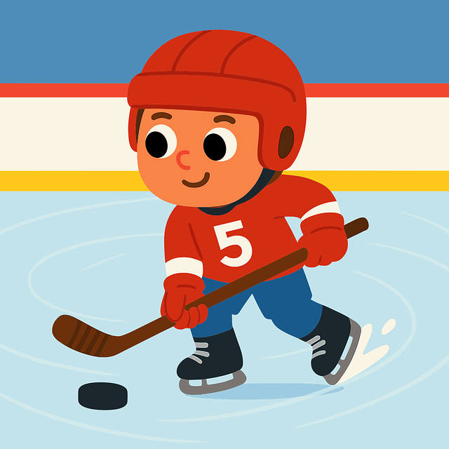 Free ice hockey hockey player hockey stick vector