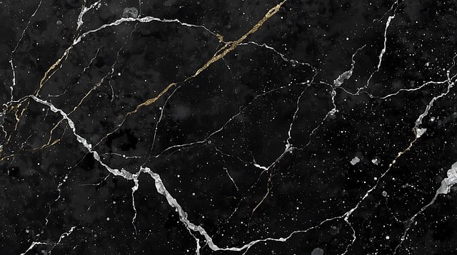 Free kintsugi gold black illustration