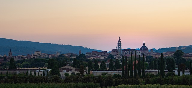 Pistoia, Kapel, Tag, Solnedgang, Sol