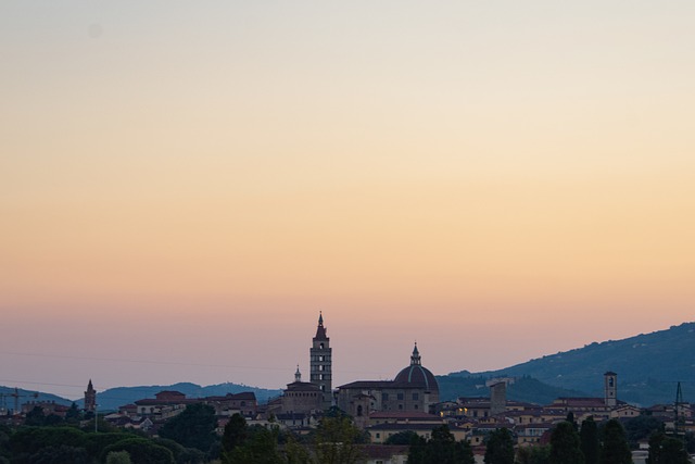 Pistoia, Kapel, Tag, Solnedgang, Sol