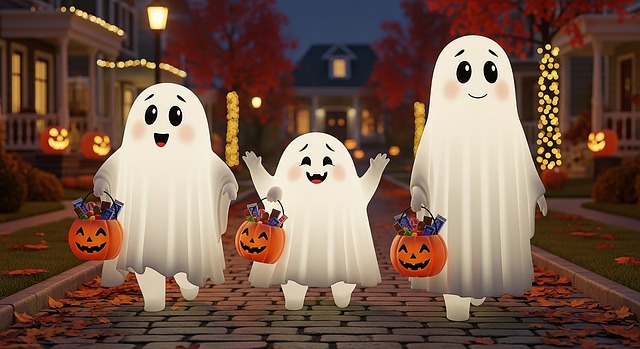 Free halloweenart spookyillustration trickortreat illustration