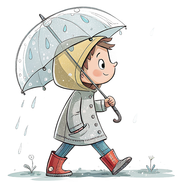 Free rain nature umbrella illustration