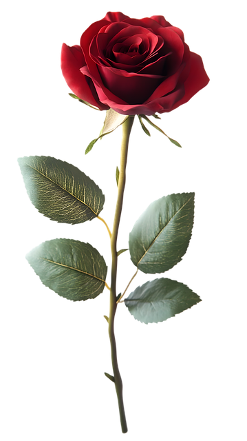 Free rose red petals illustration