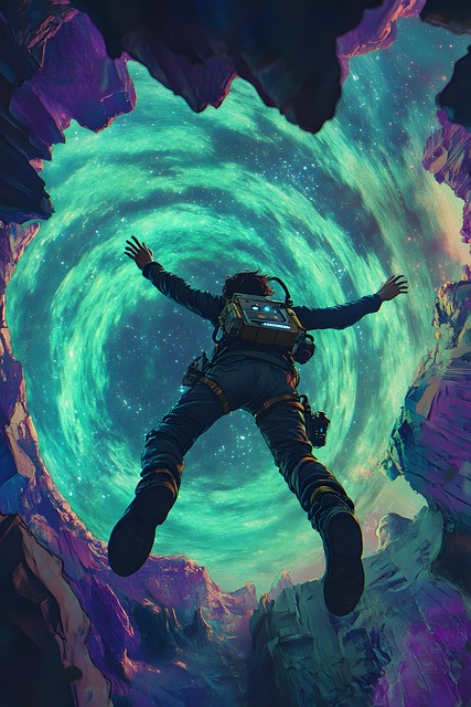Free men drop flight illustration