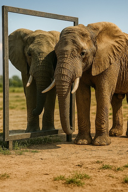 Free Elephant Mirror illustration and picture