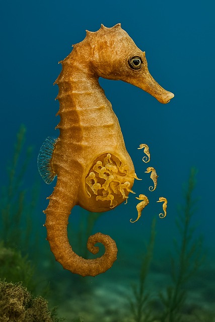 Free Seahorse Male Seahorse illustration and picture