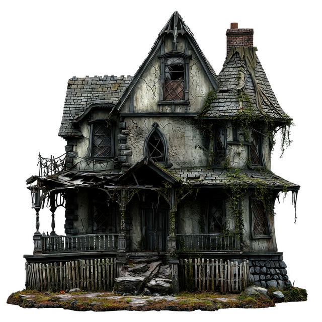 Free haunted house abandoned house gothic architecture illustration