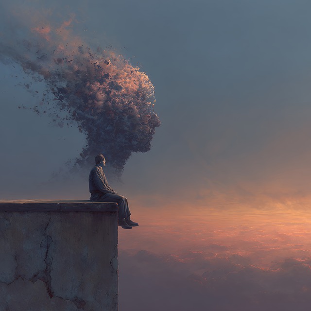 Free surreal digital silhouette illustration