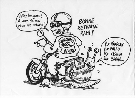 Zeichnung, Karikatur, Straße, Mann
