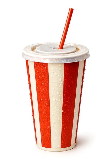 Free fast-food paper cup soda illustration
