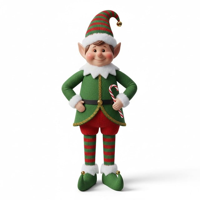 Free christmas elf doll elf doll cheerful illustration