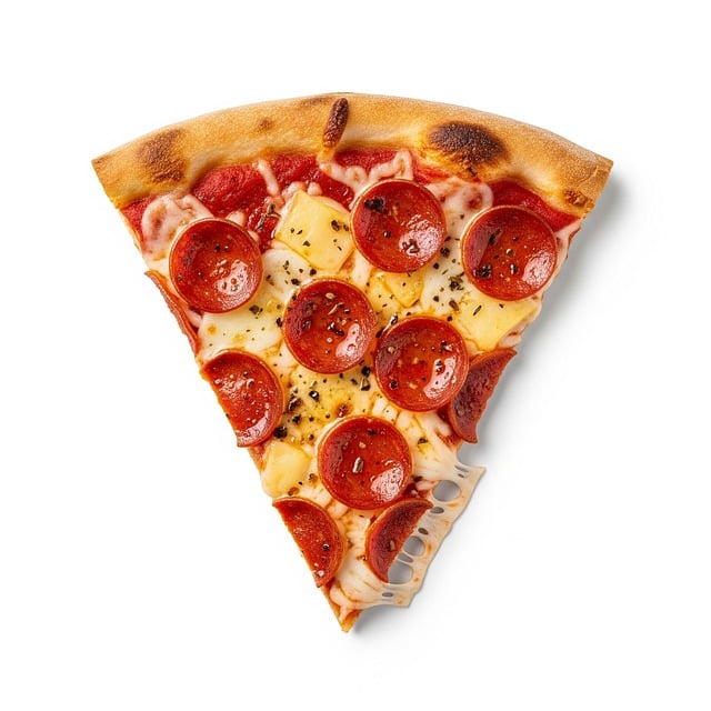 Free ai generated pepperoni pizza pizza slice illustration