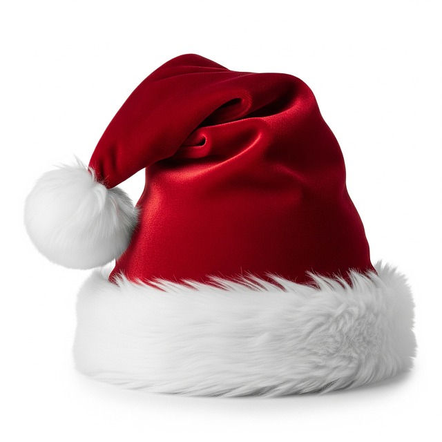 Free santa hat red santa hat fluffy illustration