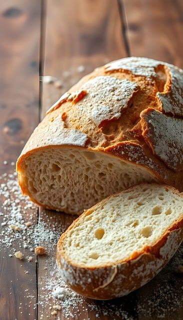 Free artisan bread sourdough rustic table illustration