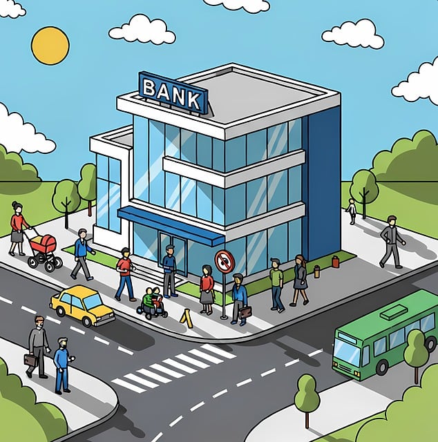 Free Bank Isometric illustration and picture