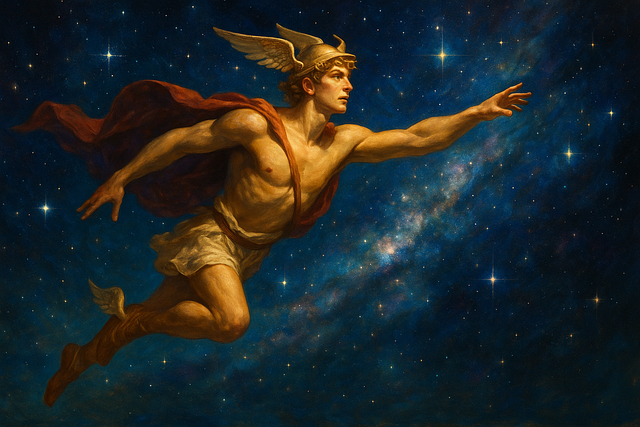 Free hermes greek god illustration