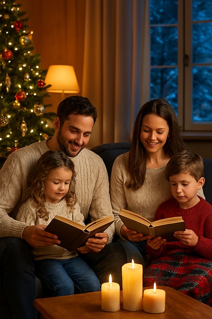 Free Christmas Family illustration and picture
