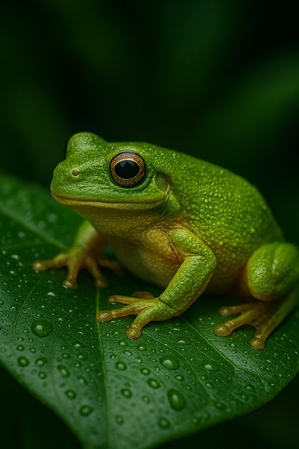 Free Frog Leaf illustration and picture