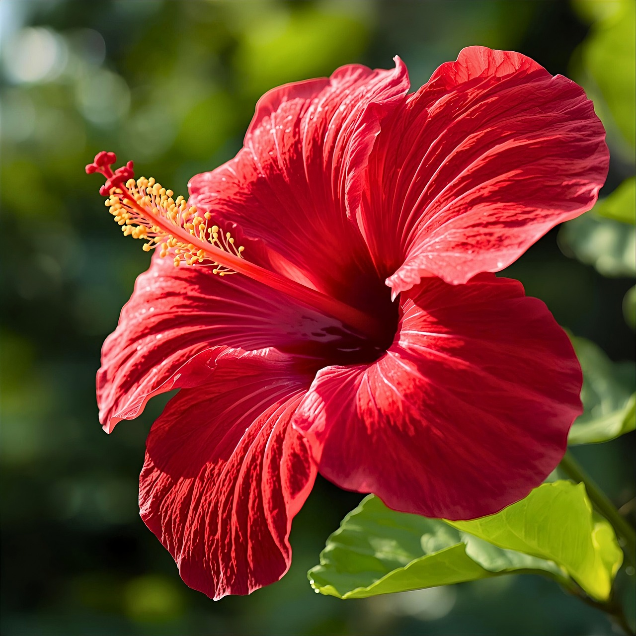 Download free HD stock image of Ai Generated Redhibiscus Free ai generated redhibiscus hibiscus illustration