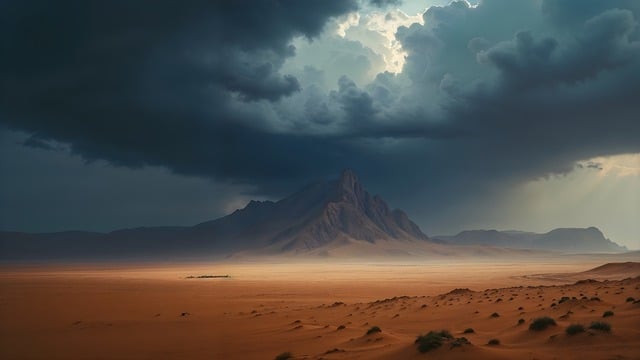 Free mountain nature landscape illustration