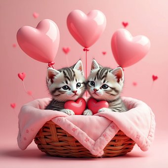 Gatos, Gatinhos, Amor, Animais