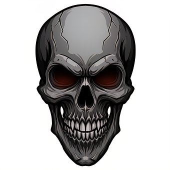 Free Design Skull illustration and picture