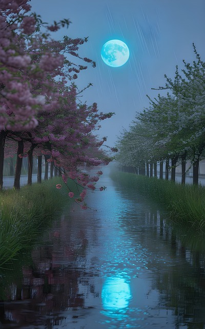 Flores De Cerezo, Escena Nocturna