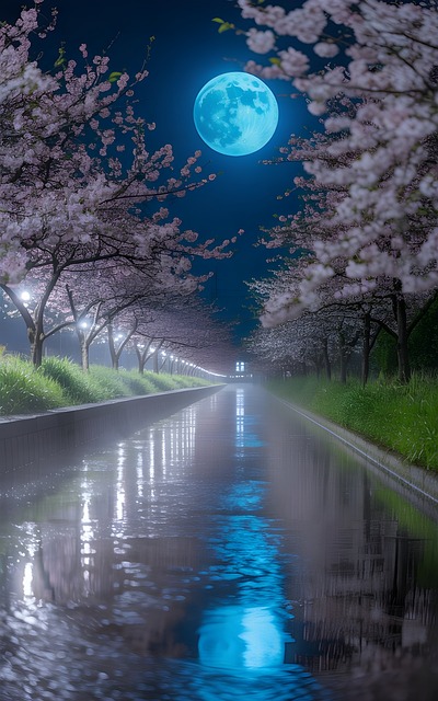 Flores De Cerezo, Escena Nocturna