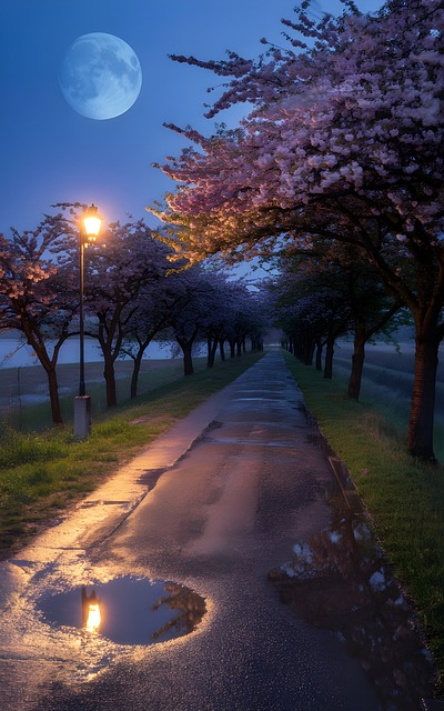 Flores De Cerezo, Escena Nocturna