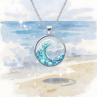 Free Ocean Pendant illustration and picture