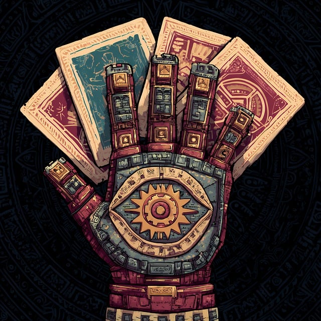 Free hamsa occult fortune illustration