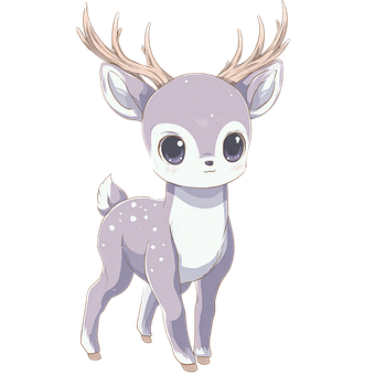 Cervo, Chibi, Bonitinho, Anime, Natureza