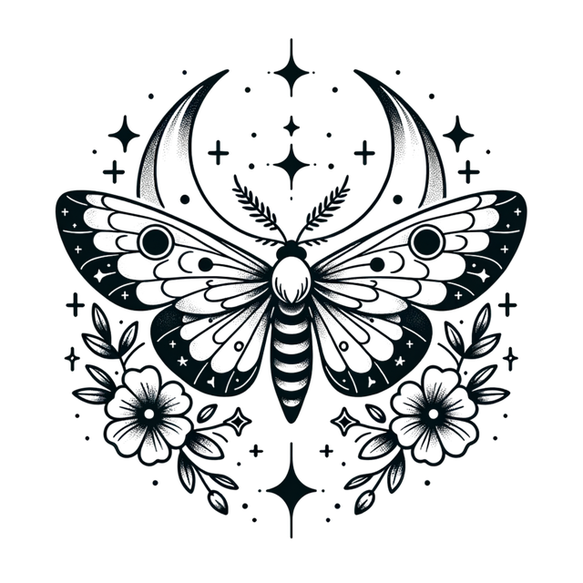 Free moth nature insect illustration