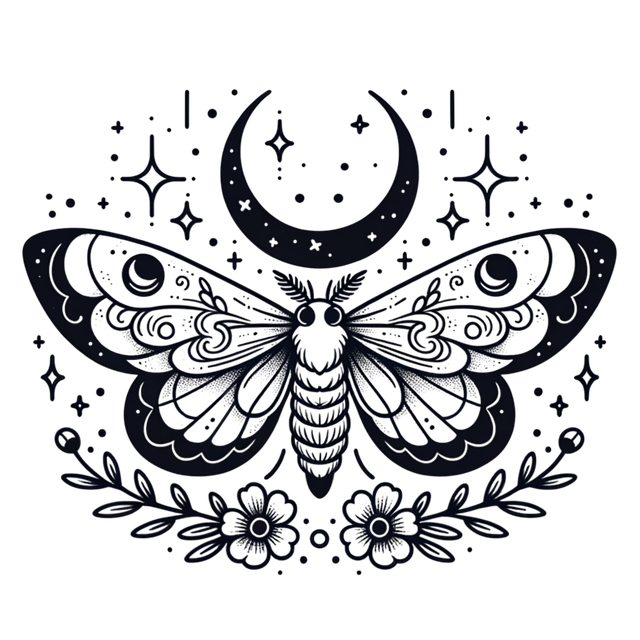 Free moth nature insect illustration