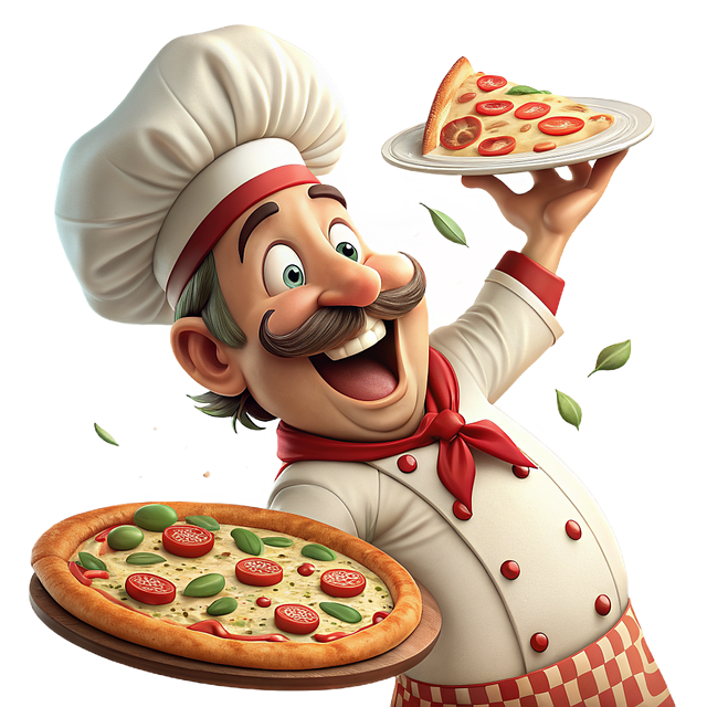 Free pizza italian dough illustration