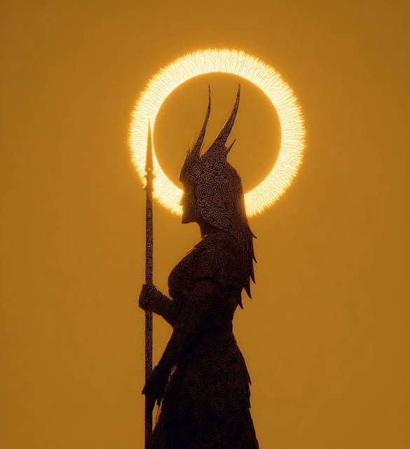 Free silhouette eclipse fantasy illustration