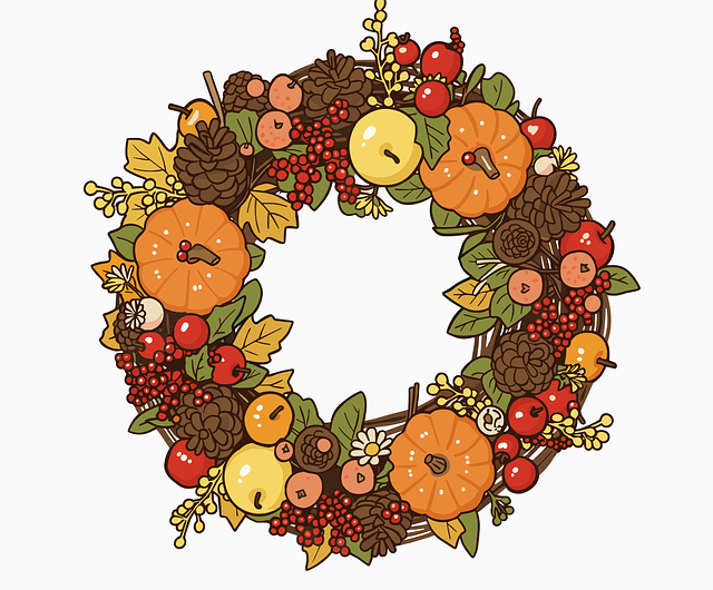 Free Harvest Wreath Autumn Wreath vector and picture