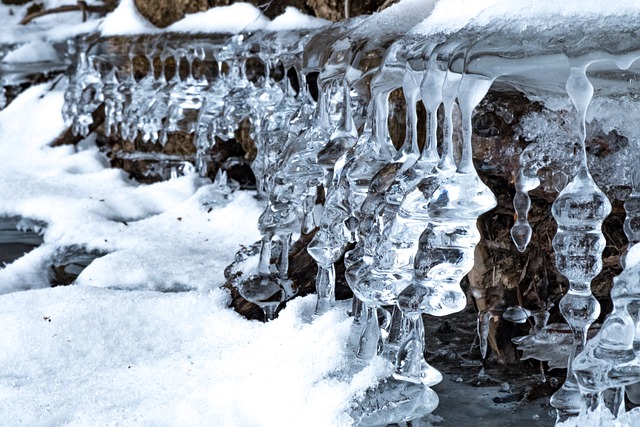 Vinter, Is, Sne, Natur, Kold, Vandfald